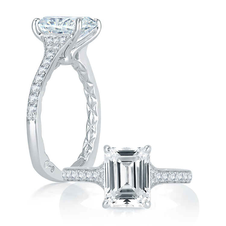 A.JAFFE Platinum Signature Engagement Ring MES751Q