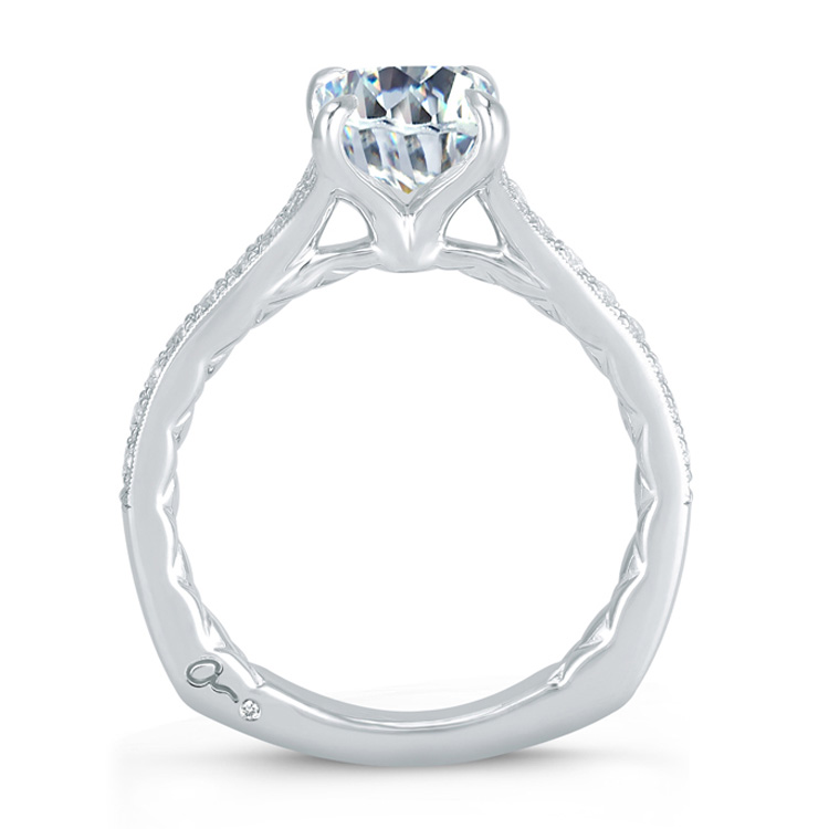 A.JAFFE Platinum Signature Engagement Ring MES753Q