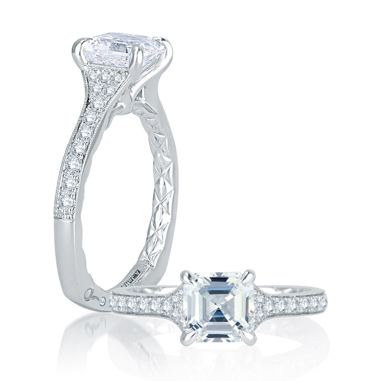 A.JAFFE Platinum Signature Engagement Ring MES753Q
