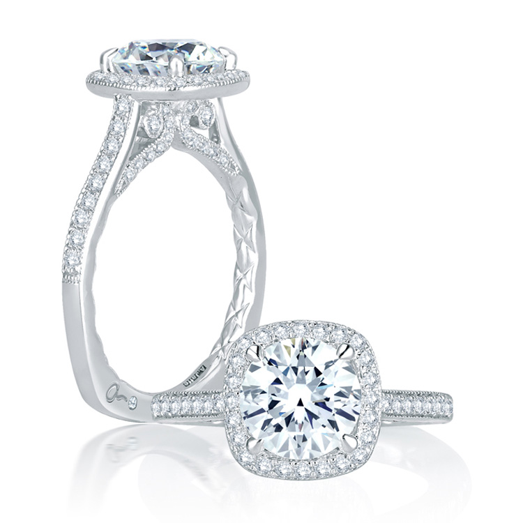 A.JAFFE Platinum Signature Engagement Ring MES754Q