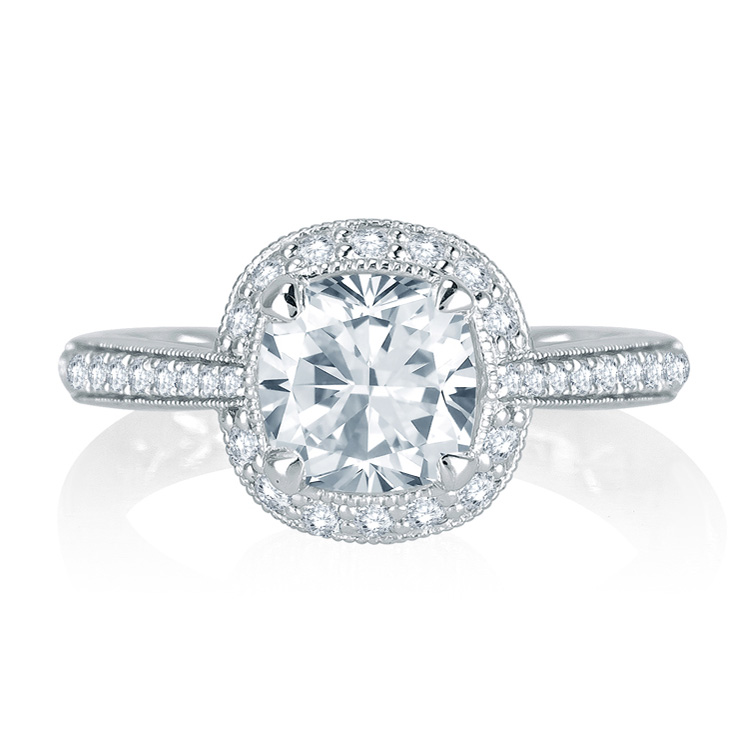 A.JAFFE Platinum Signature Engagement Ring MES756Q