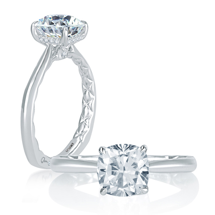 A.JAFFE Platinum Signature Engagement Ring MES760Q
