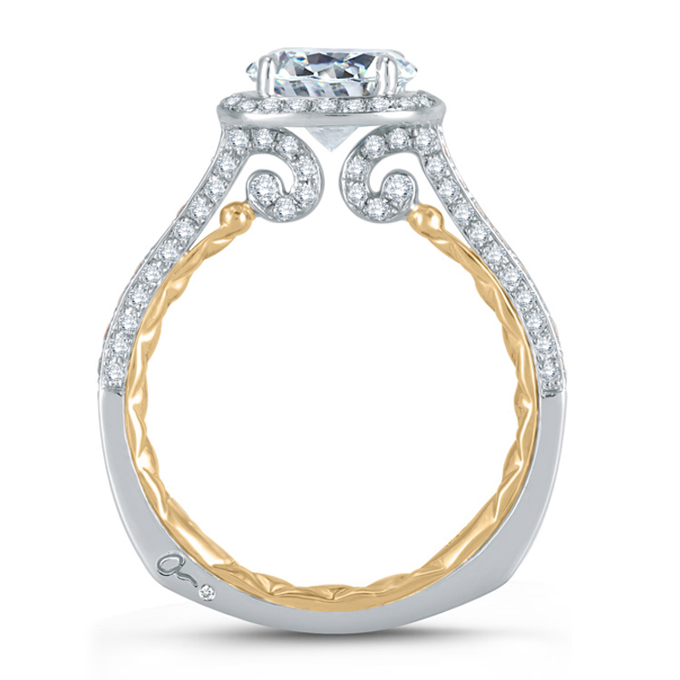 A.JAFFE Platinum Signature Engagement Ring MES762Q