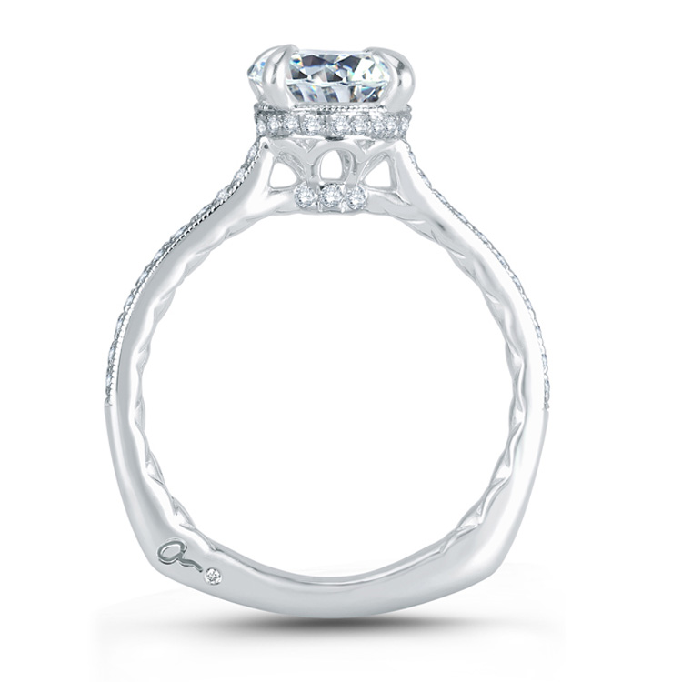 A.JAFFE Platinum Signature Engagement Ring MES771Q
