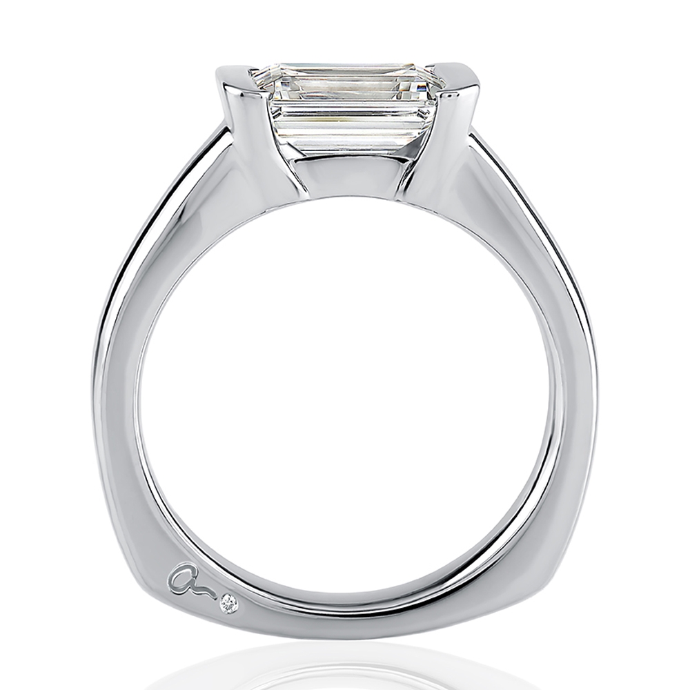 A.JAFFE Platinum Signature Engagement Ring MESEC2342 Alternative View 1
