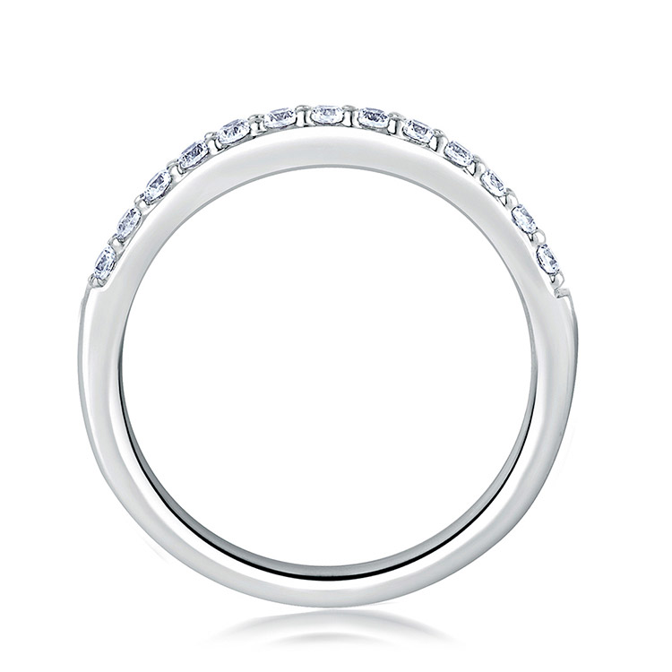A Jaffe Classic Platinum Wedding Ring MR1401 Alternative View 1