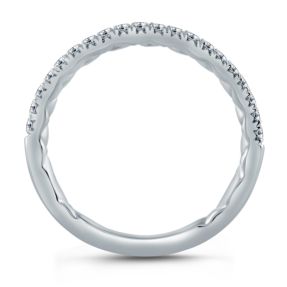 A.JAFFE 14 Karat Classic Diamond Wedding Ring MR2167Q