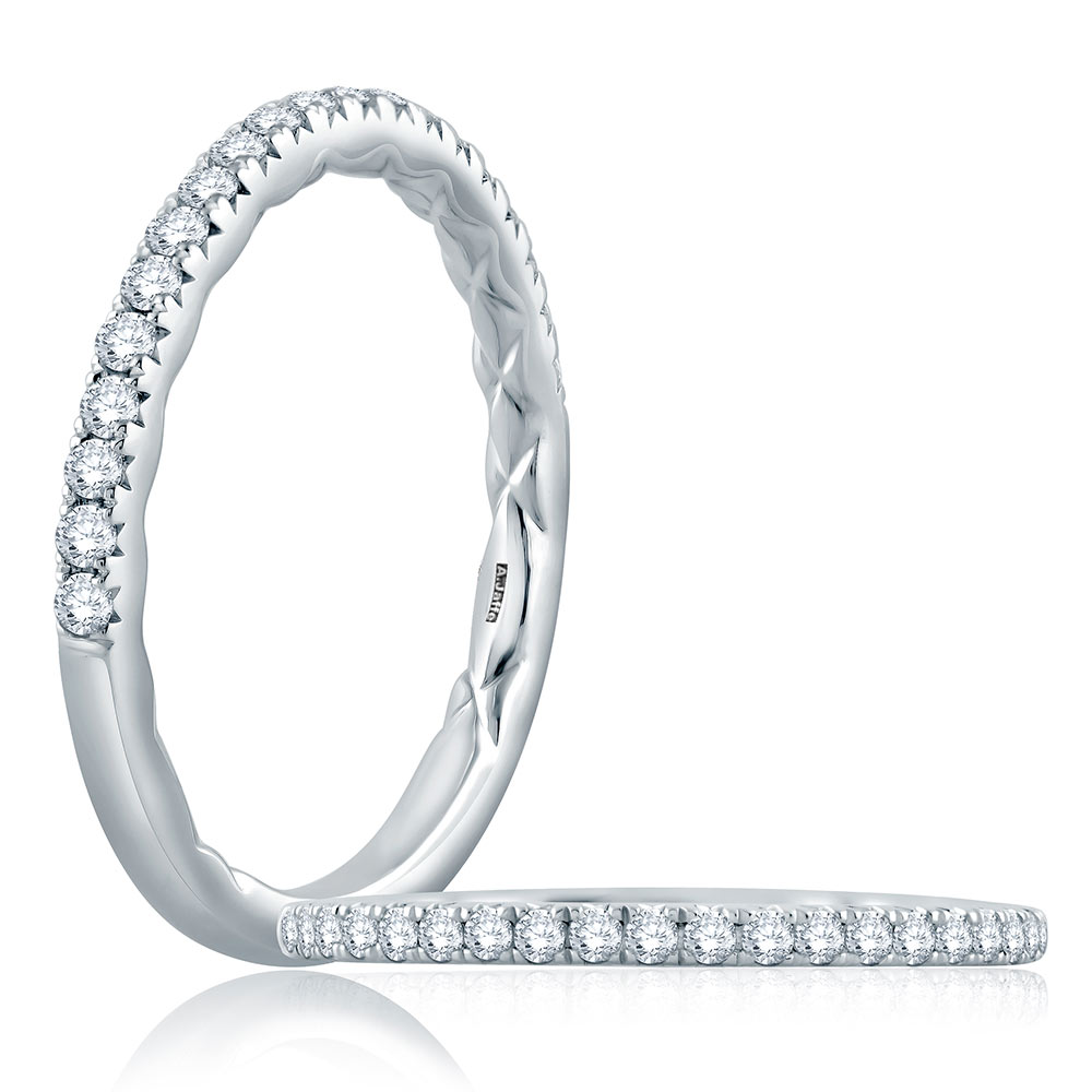 A.JAFFE 14 Karat Classic Diamond Wedding Ring MR2174Q
