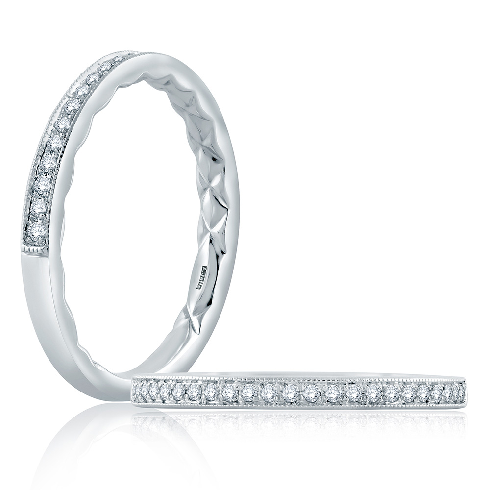A.JAFFE Platinum Classic Diamond Wedding Ring MR2182Q