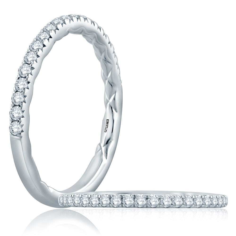 A.JAFFE 18 Karat Classic Diamond Wedding Ring MR2185Q