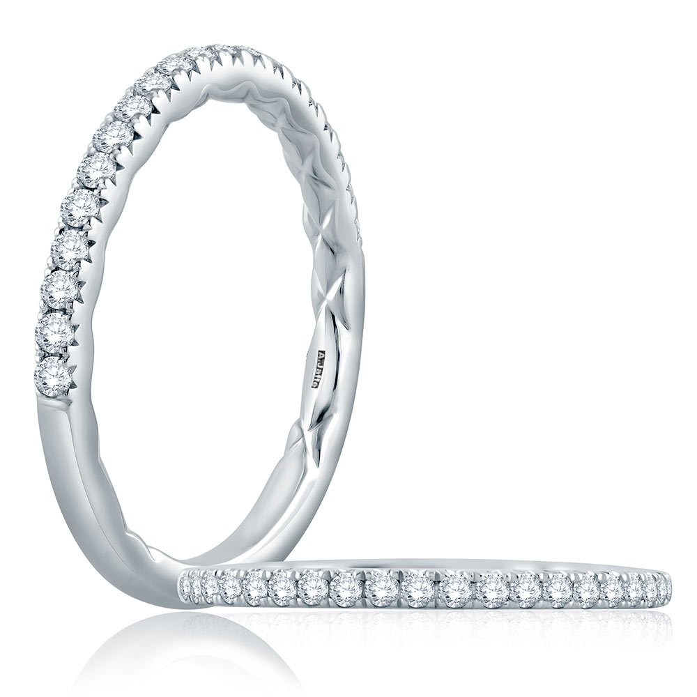 A.JAFFE 14 Karat Classic Diamond Wedding Ring MR2187Q
