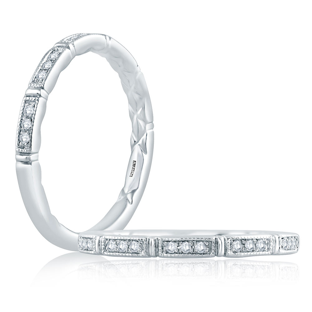 A.JAFFE 18 Karat Classic Diamond Wedding Ring MR2189Q