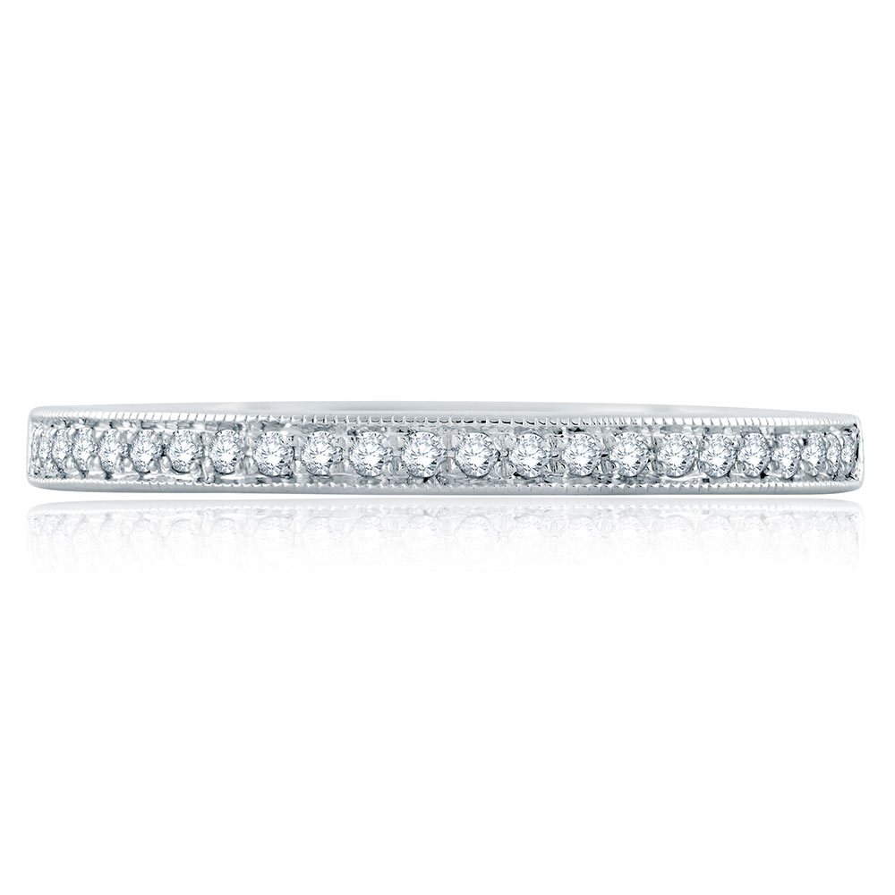 A.JAFFE Platinum Classic Diamond Wedding Ring MR2191Q