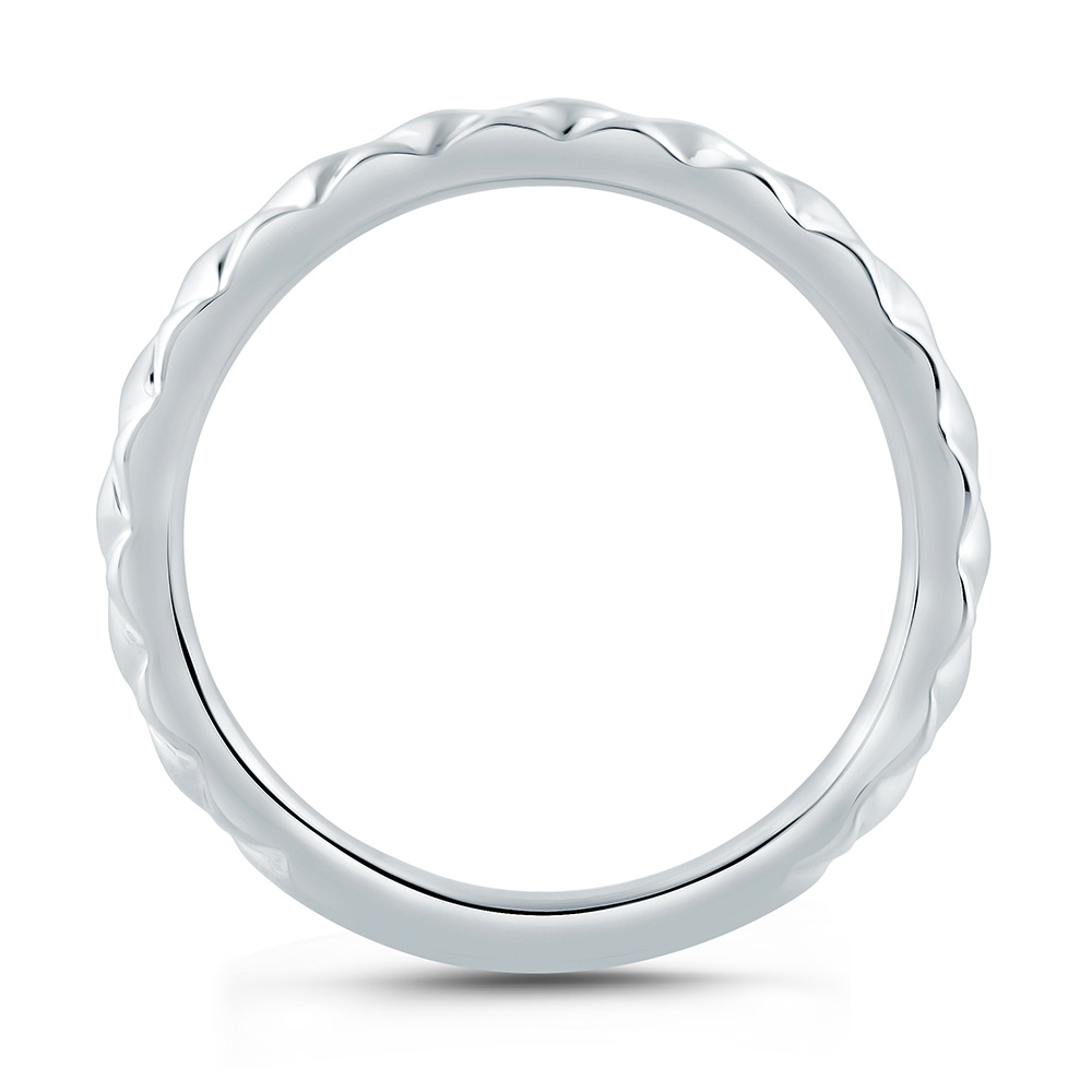 A.JAFFE 18 Karat Classic Diamond Wedding Ring MR2192Q Alternative View 1
