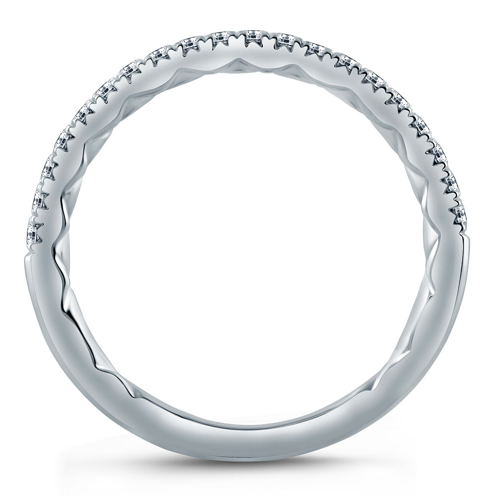 A.JAFFE 14 Karat Classic Diamond Wedding Ring MR2202Q Alternative View 1