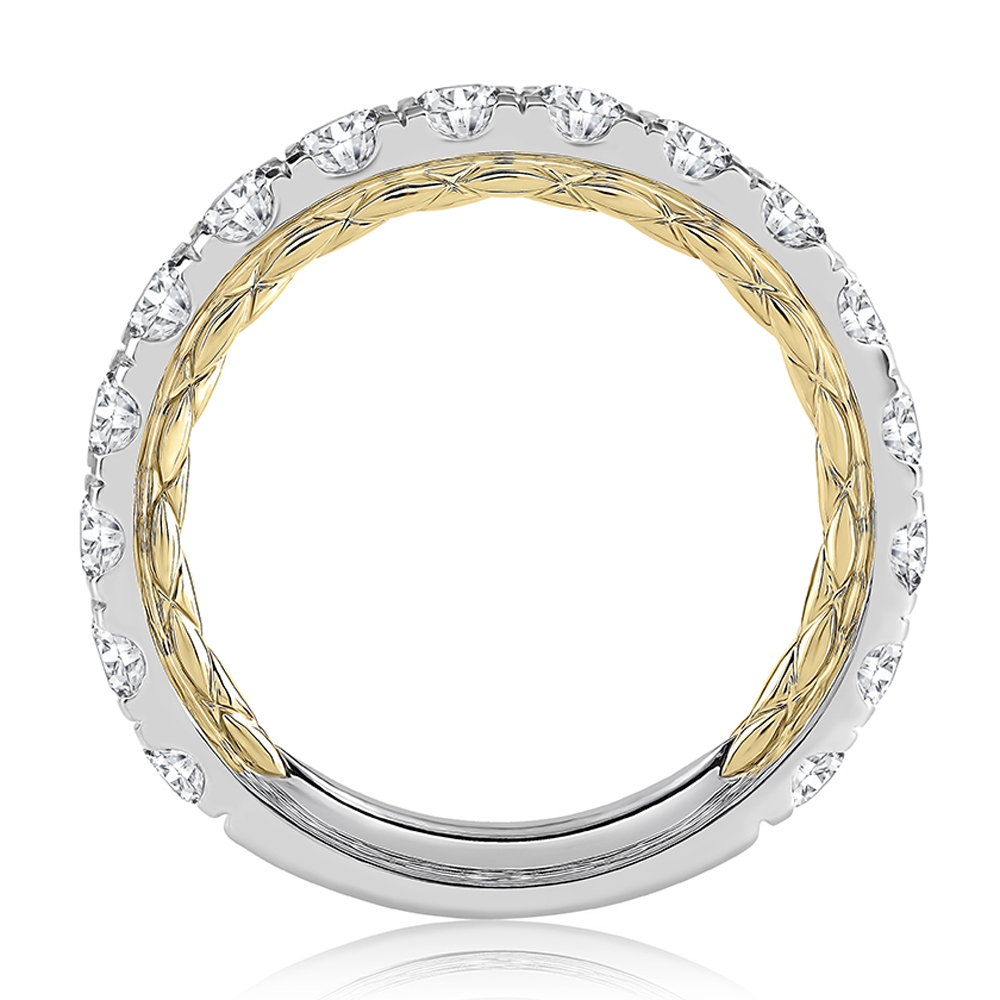 A.JAFFE 18 Karat Classic Diamond Wedding Ring MRCOV2348Q Alternative View 1