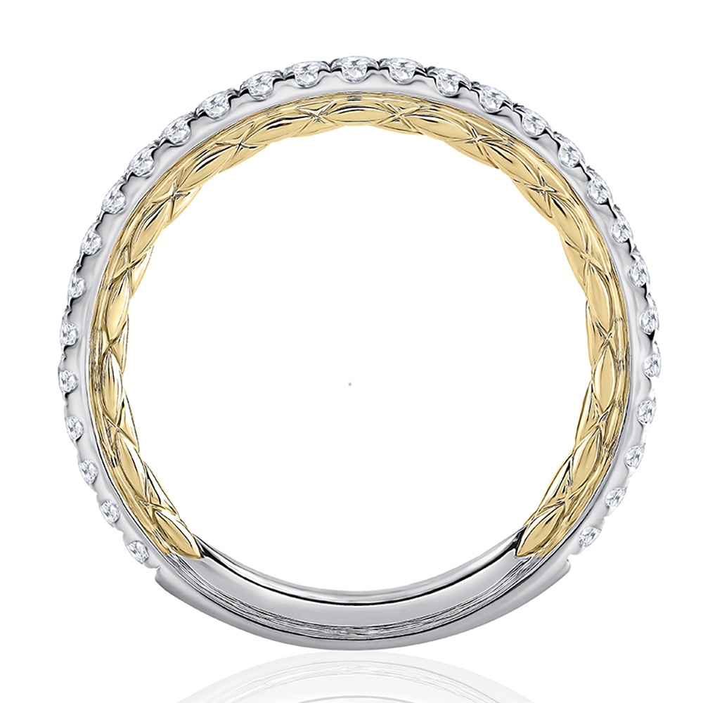 A.JAFFE 14 Karat Classic Diamond Wedding Ring MRCRD2336Q Alternative View 1