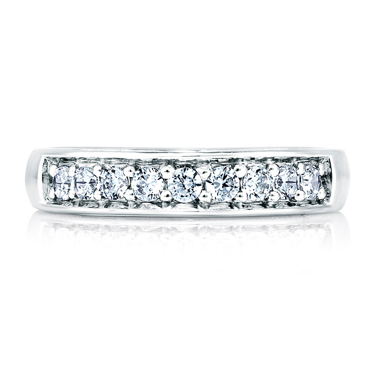 A Jaffe Signature Platinum Wedding Ring MRS025 Alternative View 2