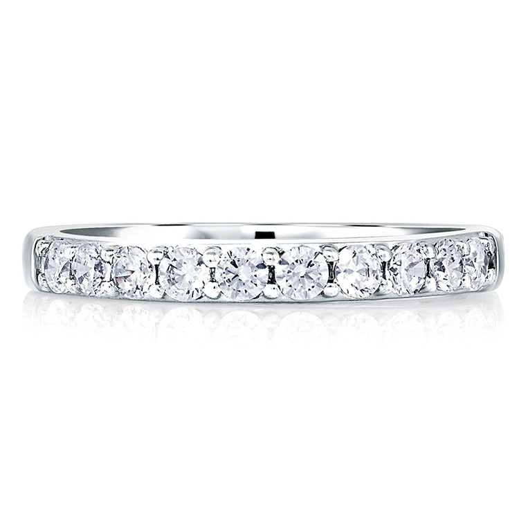 A Jaffe Platinum Diamond Wedding Ring MRS078 / 100 Alternative View 2