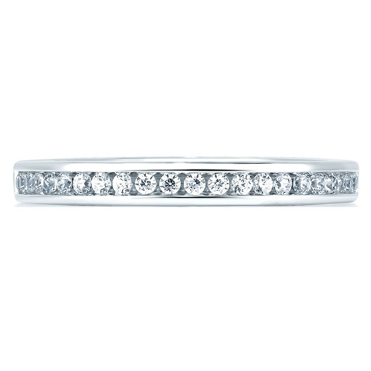 A Jaffe Signature Platinum Wedding Ring MRS227