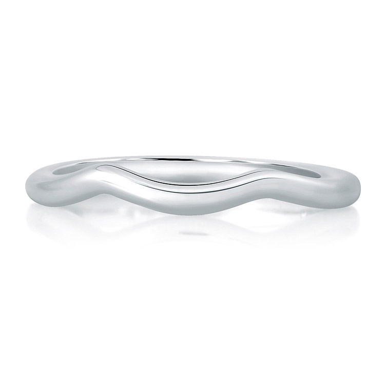 A.JAFFE Platinum Signature Wedding Ring MRS463 Alternative View 2