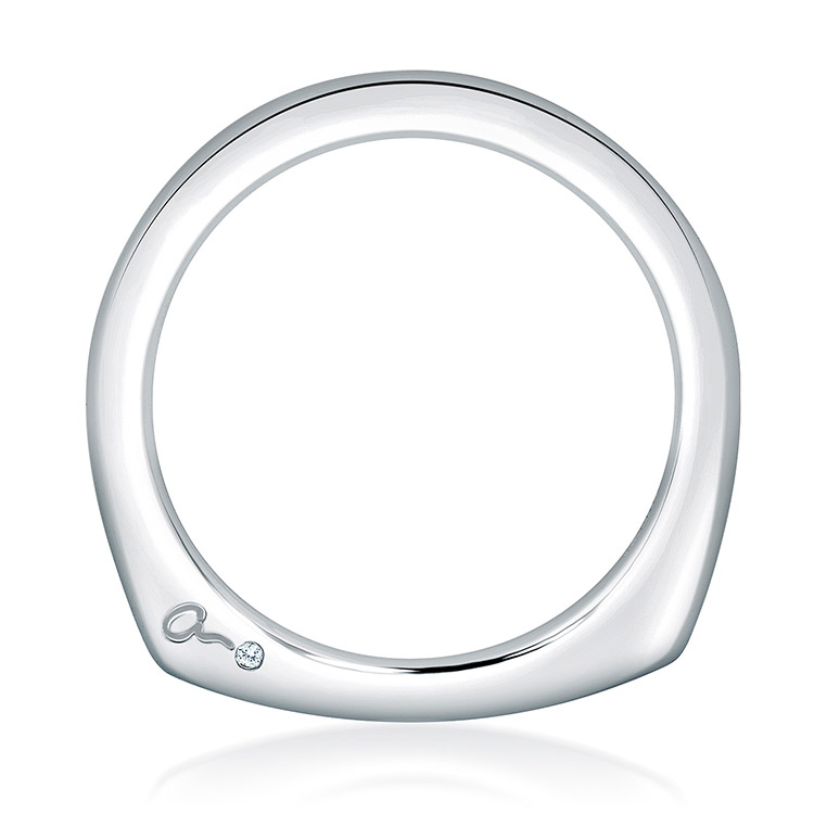 A.JAFFE Platinum Signature Wedding Ring MRS463