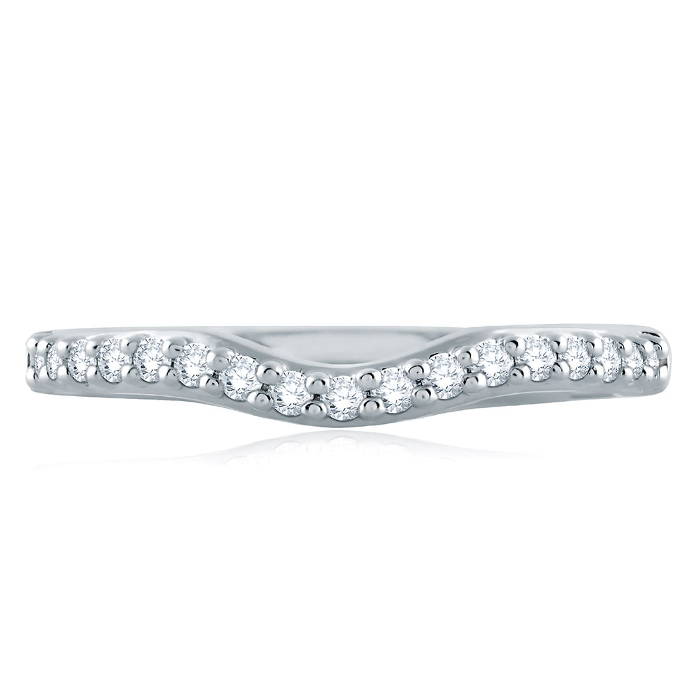 A.JAFFE 18 Karat Signature Diamond Wedding Ring MRS515 Alternative View 2