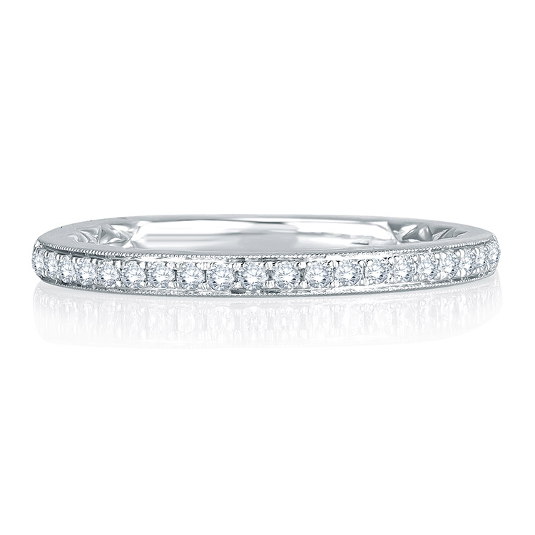 A.JAFFE 18 Karat Signature Diamond Wedding Ring MRS738Q Alternative View 2