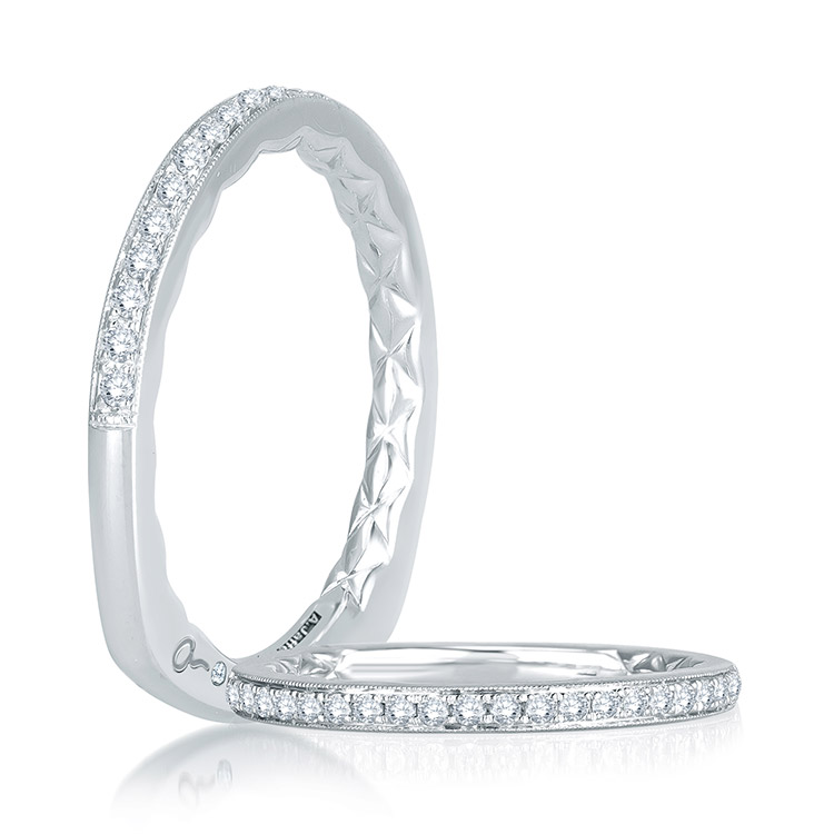 A.JAFFE 18 Karat Signature Diamond Wedding Ring MRS738Q