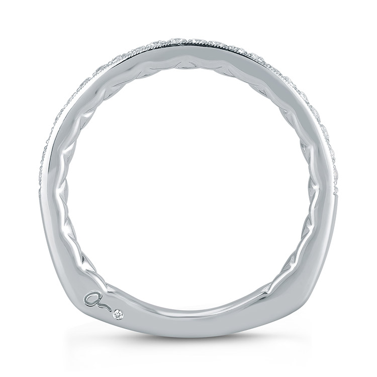 A.JAFFE 14 Karat Signature Diamond Wedding Ring MRS739Q