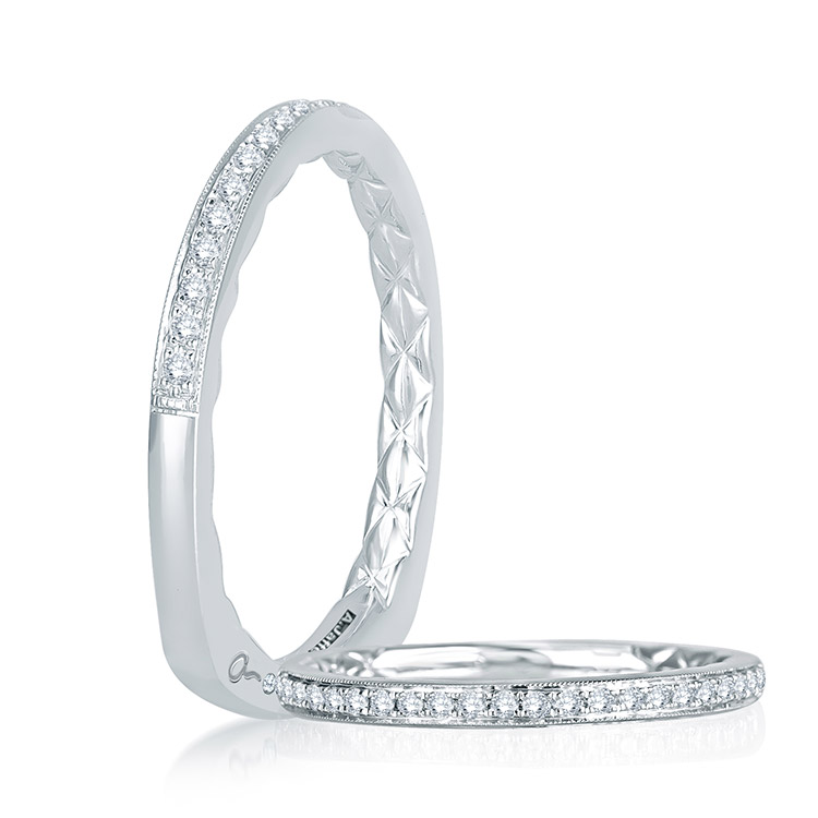 A.JAFFE Platinum Signature Diamond Wedding Ring MRS743Q
