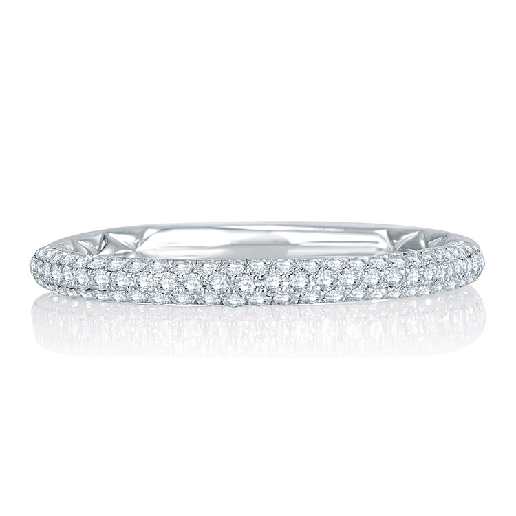 A.JAFFE 18 Karat Signature Diamond Wedding Ring MRS749Q Alternative View 2