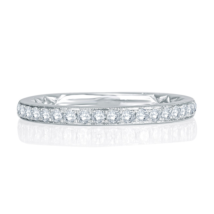 A.JAFFE 18 Karat Signature Diamond Wedding Ring MRS753Q