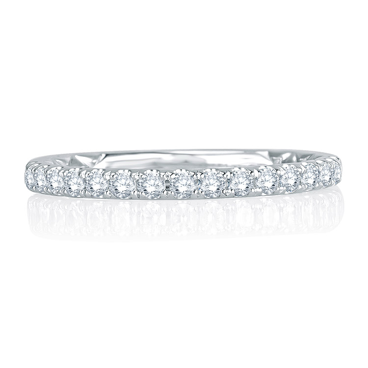 A.JAFFE 18 Karat Signature Diamond Wedding Ring MRS755Q Alternative View 2