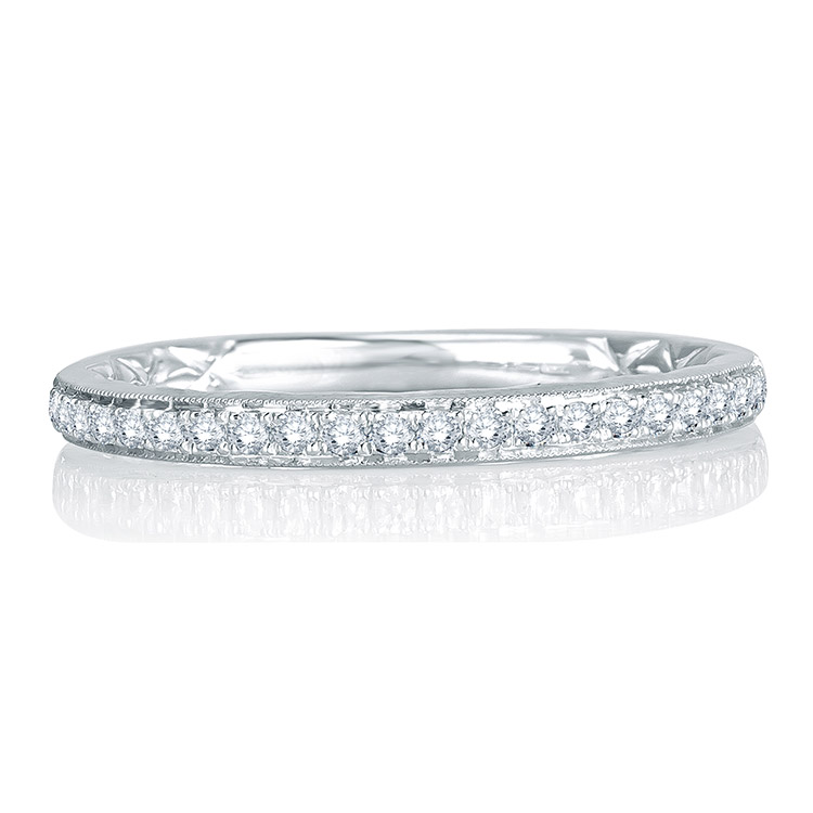 A.JAFFE Platinum Signature Diamond Wedding Ring MRS757Q