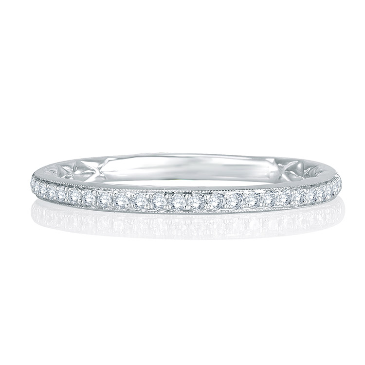 A.JAFFE Platinum Signature Diamond Wedding Ring MRS771Q