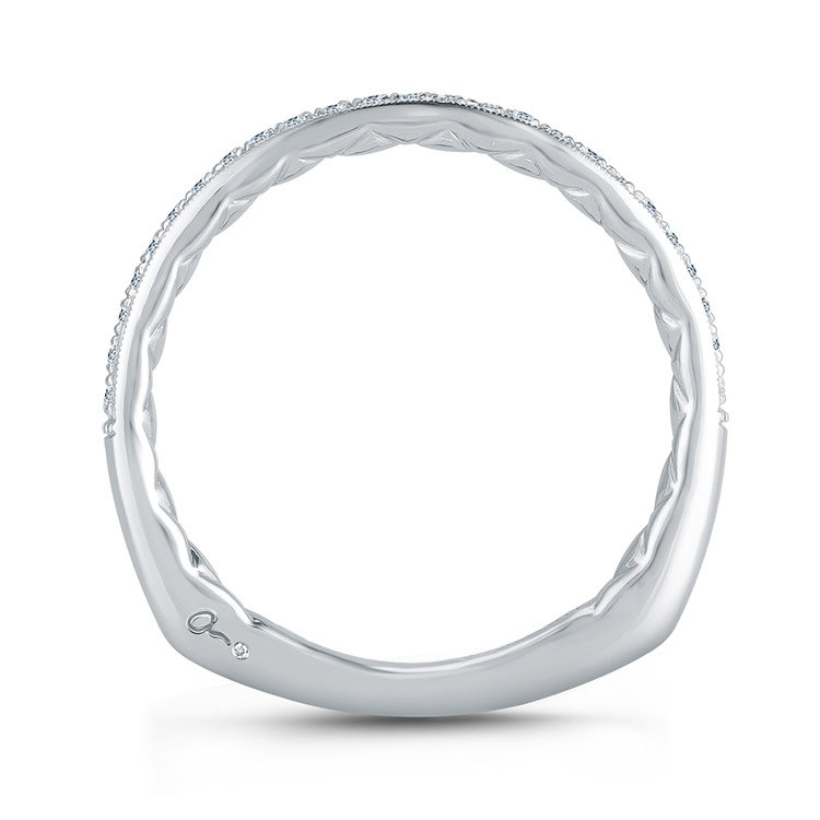 A.JAFFE Platinum Signature Diamond Wedding Ring MRS771Q