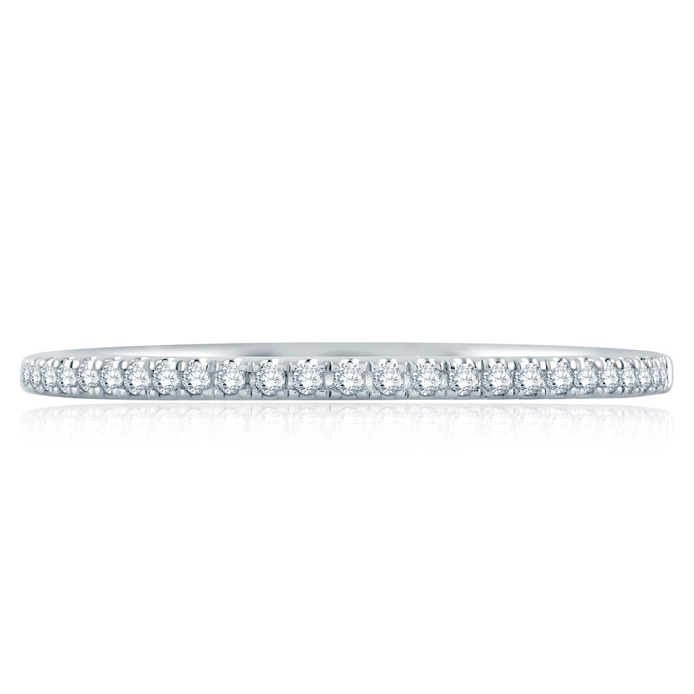 A.JAFFE 18 Karat Signature Diamond Wedding Ring MRS861