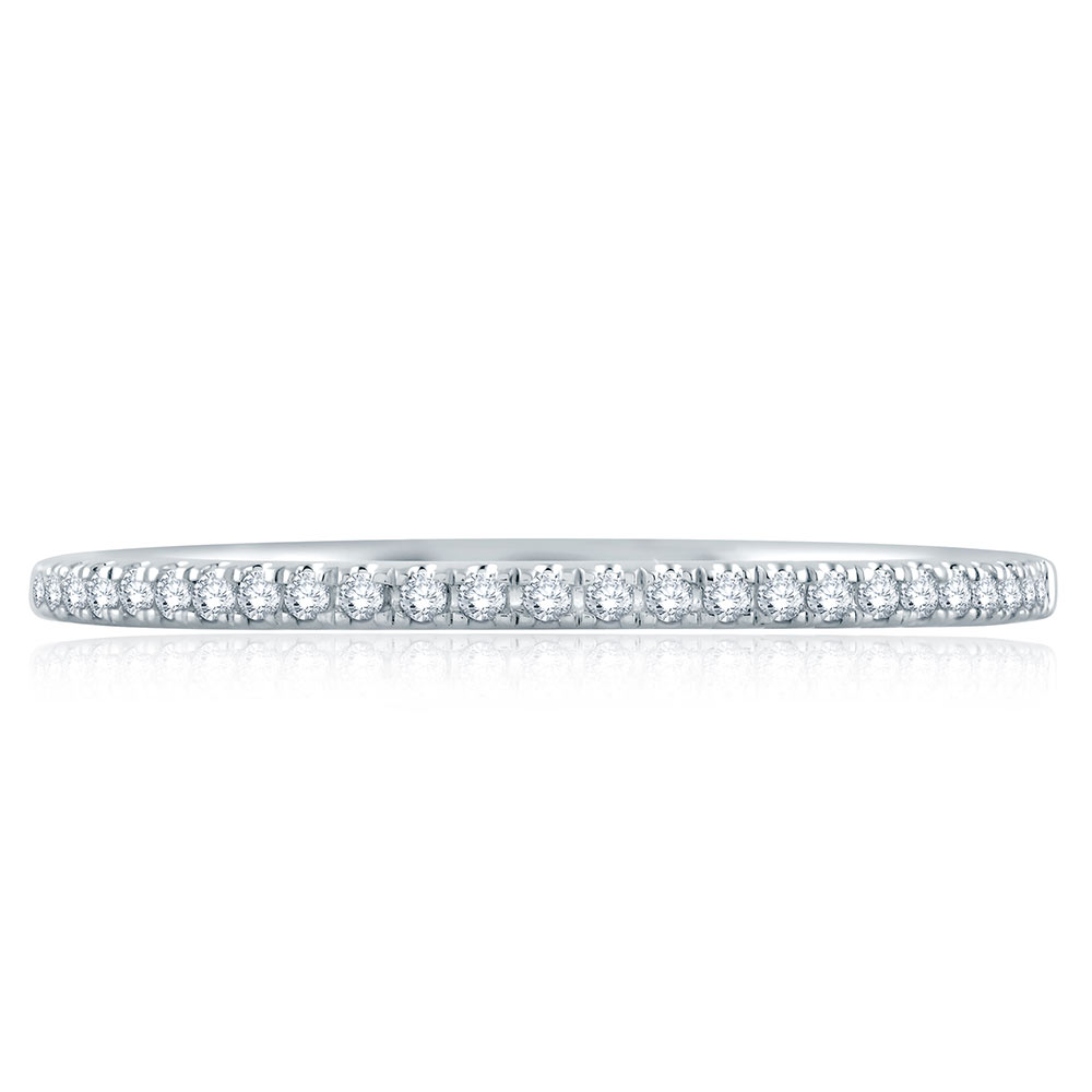 A.JAFFE 18 Karat Signature Diamond Wedding Ring MRS862 Alternative View 2