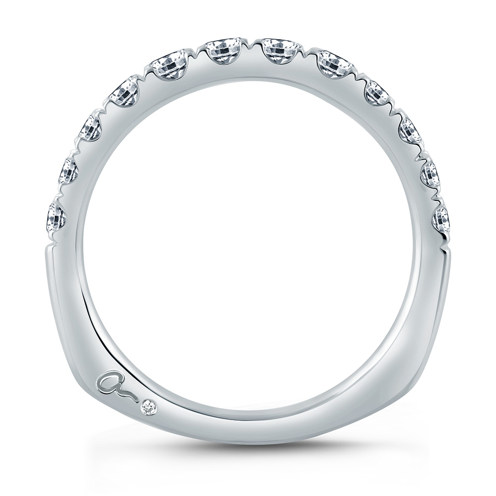 A.JAFFE 18 Karat Signature Diamond Wedding Ring MRS864