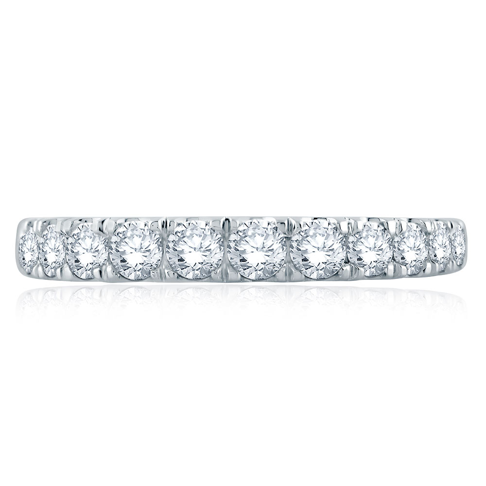 A.JAFFE 14 Karat Signature Diamond Wedding Ring MRS868 Alternative View 2