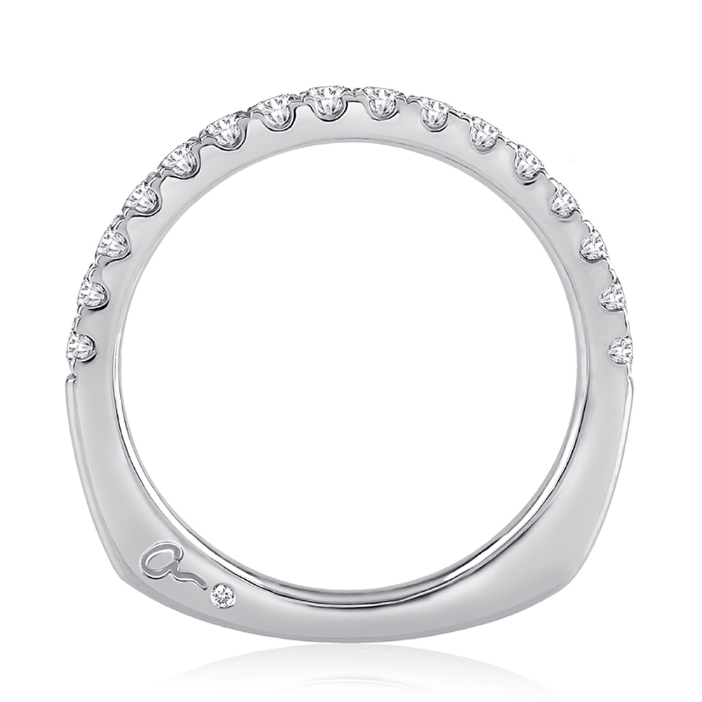 A.JAFFE 18 Karat Metropolitan Diamond Wedding Ring MRSEC2342