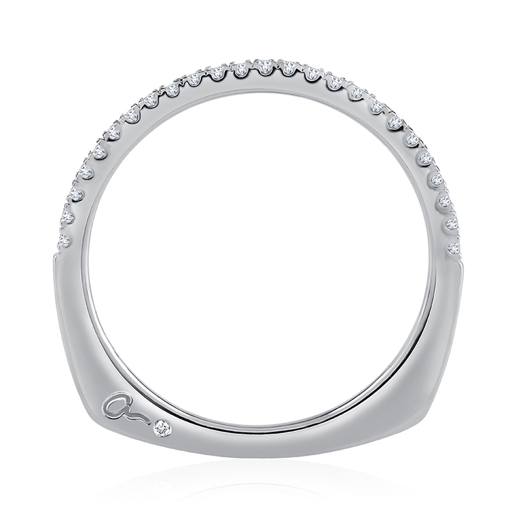 A.JAFFE 18 Karat Metropolitan Diamond Wedding Ring MRSRD2338 Alternative View 1