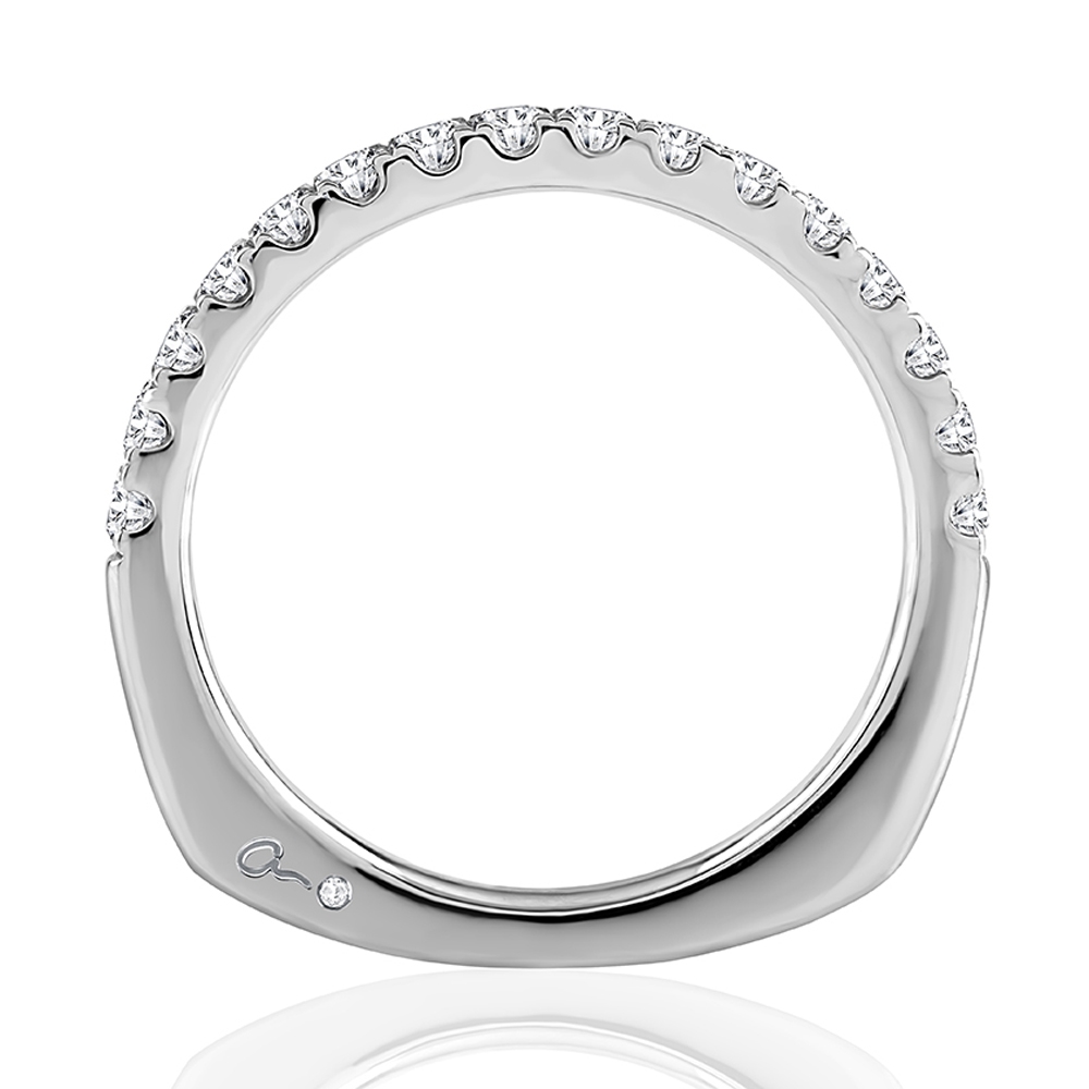 A.JAFFE 18 Karat Metropolitan Diamond Wedding Ring MRSRD2346