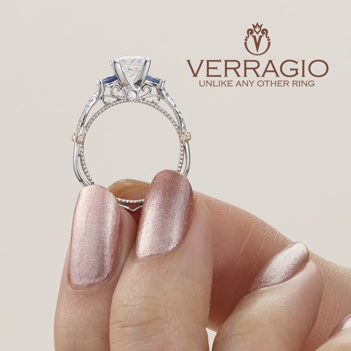 Verragio Parisian-CL-DL129P 18 Karat Engagement Ring Alternative View 6