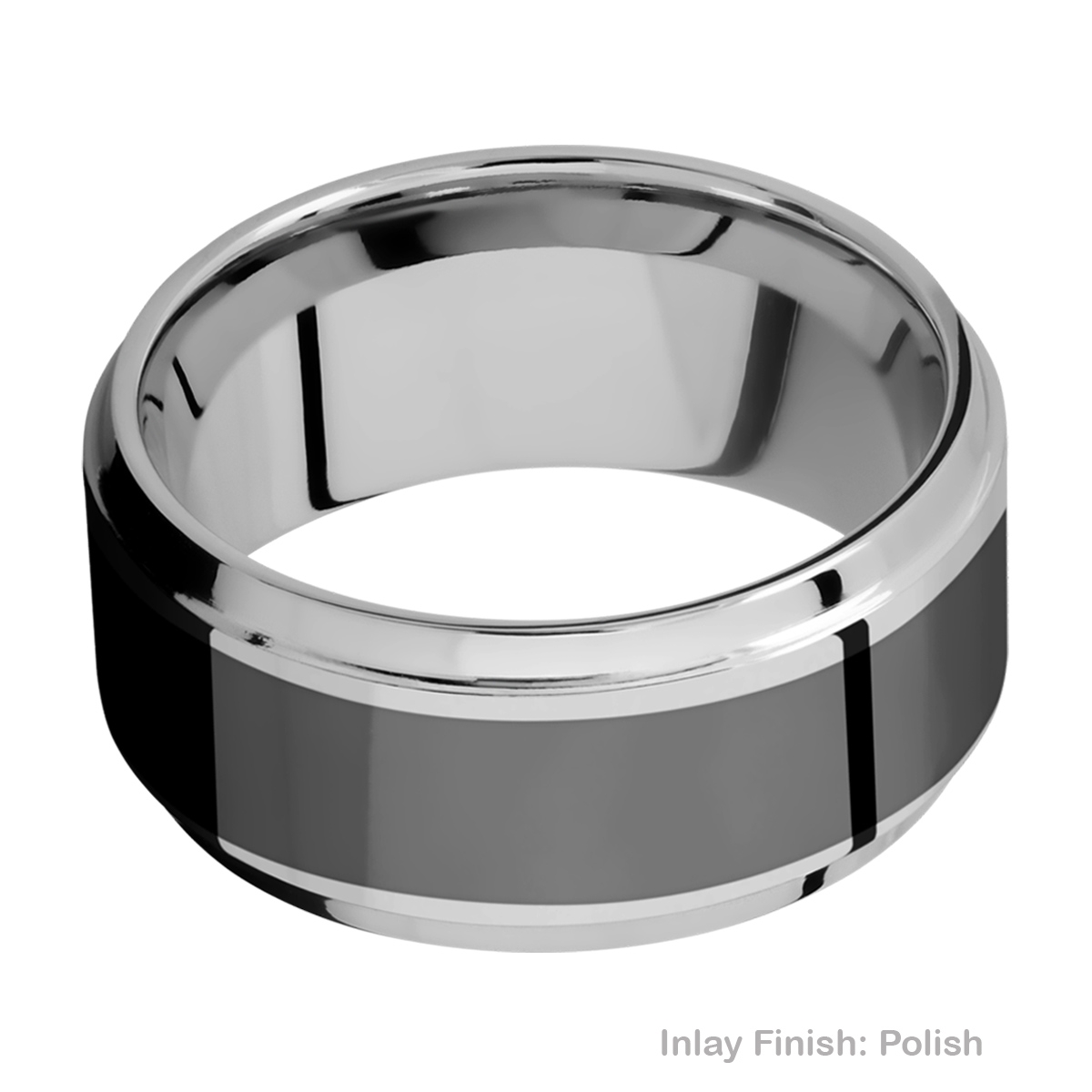 Lashbrook PF10B16(S)/ZIRCONIUM Titanium Wedding Ring or Band Alternative View 3