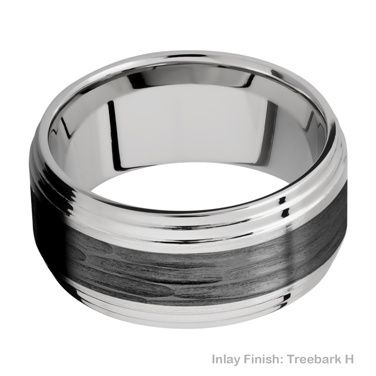Lashbrook PF10F2S15/ZIRCONIUM Titanium Wedding Ring or Band Alternative View 9