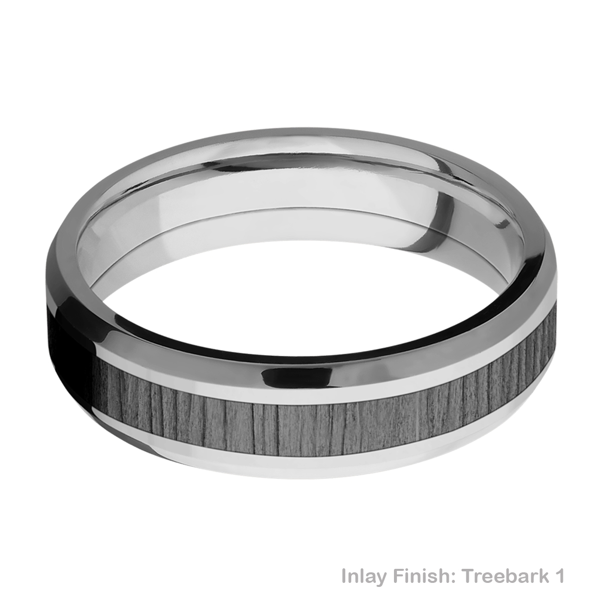 Lashbrook PF6B13(NS)/ZIRCONIUM Titanium Wedding Ring or Band Alternative View 8