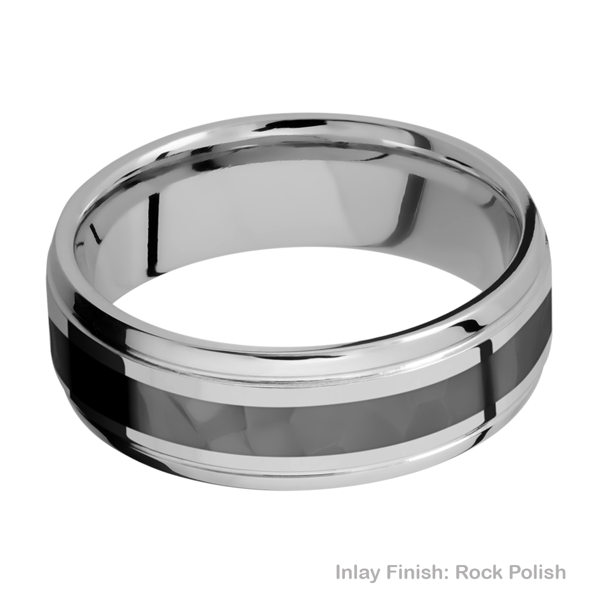Lashbrook PF7B13(S)/ZIRCONIUM Titanium Wedding Ring or Band Alternative View 13