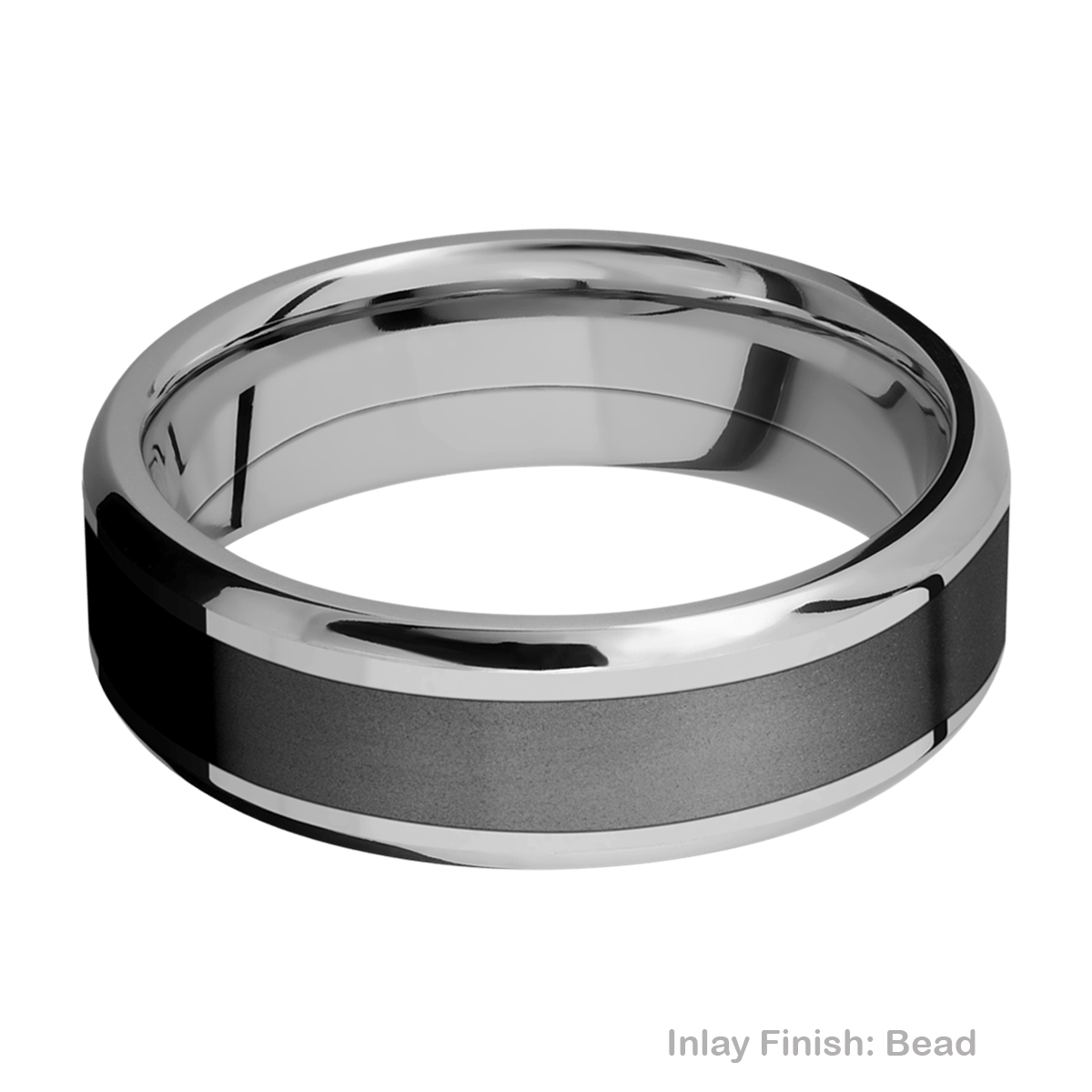 Lashbrook PF7B14(NS)/ZIRCONIUM Titanium Wedding Ring or Band